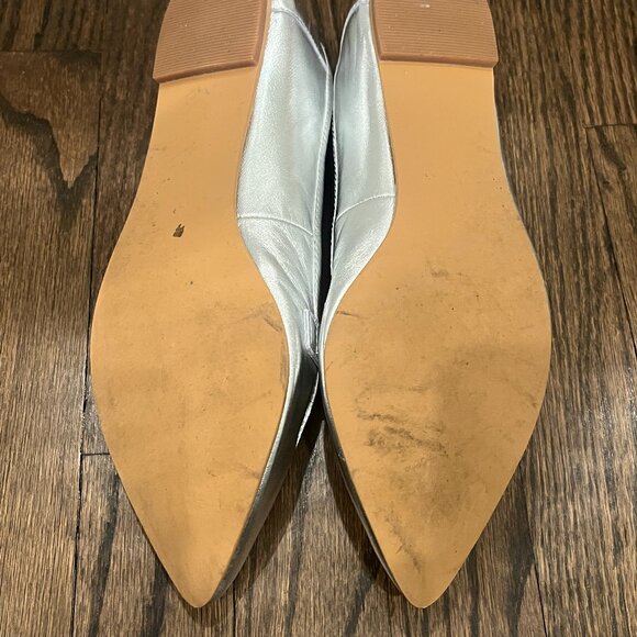 BP Kali-Lea Silver Metallic Flats SIZE 7.5 - Picture 3 of 7